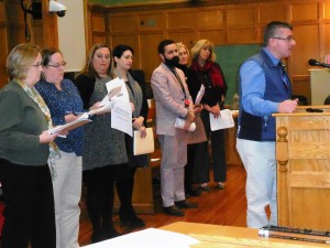 Superintendent Stefan Czaporowski and all seven elementary school principals presented to the School Committee on Monday.