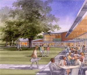 Artists rendering of the proposed exterior. (Dongik Lee and architect William Rawn Associates, Architects Inc.)