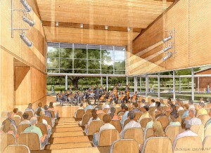 Artists rendering of the proposed interior. (Dongik Lee and architect William Rawn Associates, Architects Inc.)