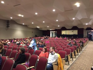 A number of Granville and Southwick residents came out to see the outcome of the school feasibility study vote. (Photo from Greg Fitzpatrick)