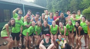 Hiring has begun for Camp Shepard summer positions, according to Patrick Lusteg, seen in the middle, back, with his 2016 staff after the last day of camp.