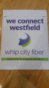 A printout of the sign that will be hung by Whip City Fiber at 99 Springfield Road, provided by G and E utility engineer Greg Freeman