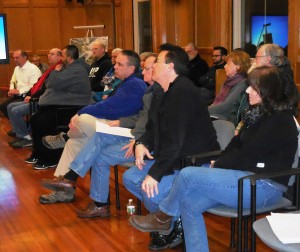 A group of mostly Rail Trail supporters filled City Council chambers on Thursday.