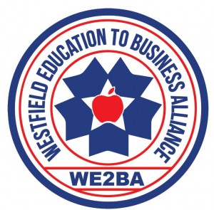 The new WE2BA logo designed by Westfield Tech's Graphic Arts shop.