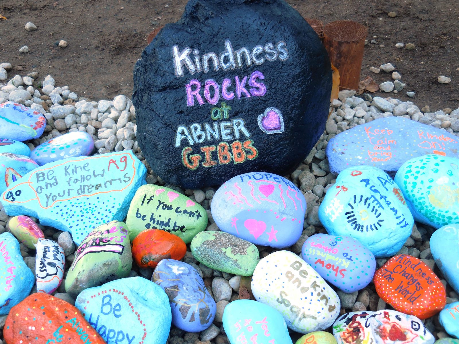 Kindness Rock Garden unveiled at Abner Gibbs | The Westfield News ...