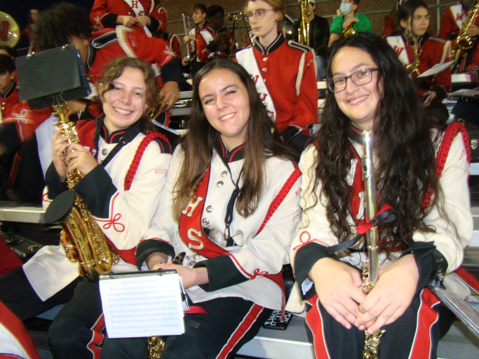 Drum Majors Jessica Isler, Angela Bongiovanni and Melody Latshaw – Amy P photo