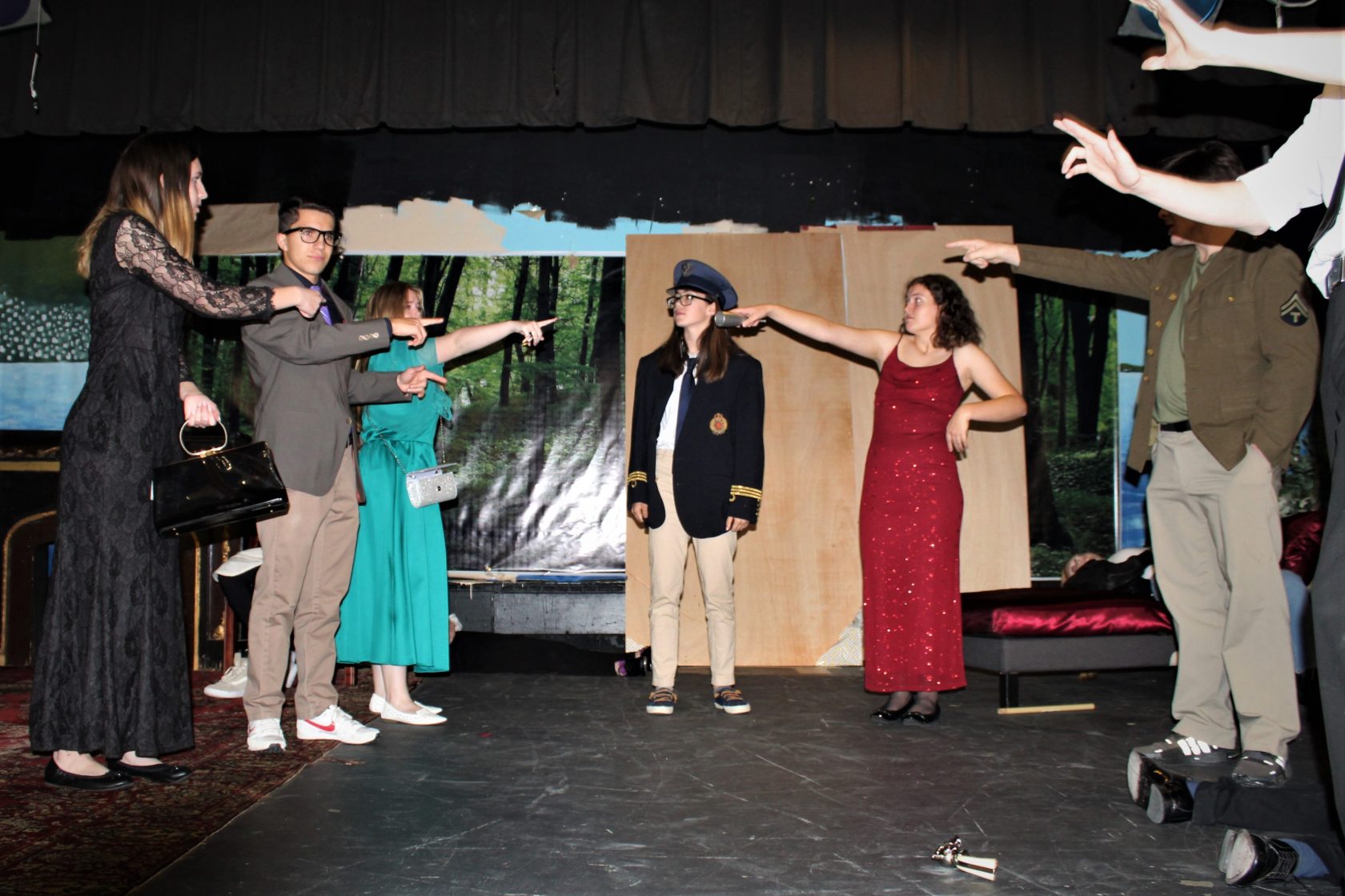 St. Mary’s production of Clue! scene 2