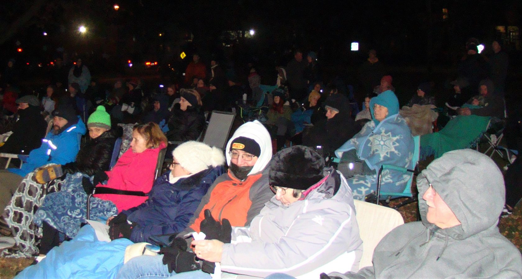 Family members bundled up for WMS concert